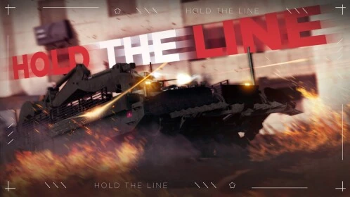 Cursed Tank Simulator armored vehicles in Hold the Line artwork